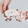 Silk Sleep Mask Eye Mask 100% Pure Soft Mulberry Silk Cream Peacock Luxury Travel Gift Blackout Hypoallergenic, thumbnail 2 of 5