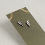 Silver Fern Leaf Stud Earrings, thumbnail 5 of 8