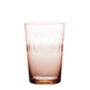 A Set Of Four Rose Crystal Tumblers With Lens Design, thumbnail 1 of 2