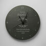 Personalised Botanical Slate Wall Clock, thumbnail 4 of 5