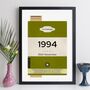 Personalised 30th Birthday Print 1994 Book Cover Gift, thumbnail 10 of 12