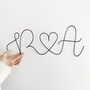 Large Wire Initials Sign, thumbnail 2 of 4