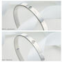 Personalised Sterling Birthstone Christening Bangle, thumbnail 6 of 11