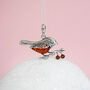 Baltic Amber Robin Necklace In Sterling Silver, thumbnail 1 of 10