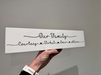 Our Family Wooden Sign, 3 of 7