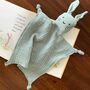 Personalised Organic Cotton Easter Bunny Baby Comforter, thumbnail 10 of 12