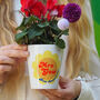 Personalised Retro Flower Plant Pot Gift For Her, thumbnail 2 of 4