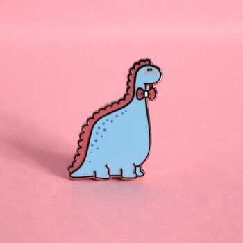 Blue Dinosaur Enamel Pin | Cute Pin Badges, 3 of 5