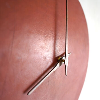 Modern Leather Wall Clock, 7 of 9