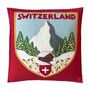 Swiss Chalet Badge Cushion, thumbnail 2 of 2