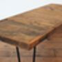 Industrial Reclaimed Hairpin Leg Coffee Table, thumbnail 4 of 5