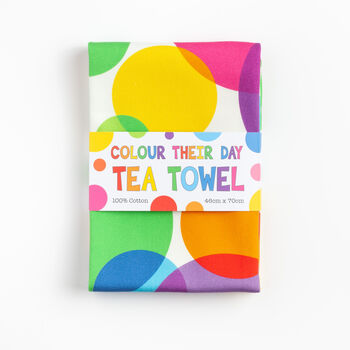 Rainbow Spots Tea Towel, 5 of 6