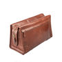 Personalsied Luxury Large Leather Wash Bag. 'The Tanta', thumbnail 5 of 10