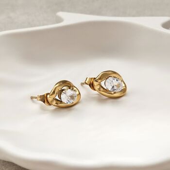 Oval Shaped Diamond Studs, 4 of 7