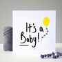 New Baby Card Yellow Balloon, thumbnail 9 of 10