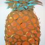 'Pineapple' Original Metallic Handmade, thumbnail 4 of 9