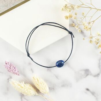 Lapis Lazuli Wish For Inner Peace Bracelet, 2 of 4