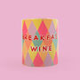 Breakfast Wine Typography Mug, thumbnail 1 of 7
