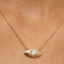 Gold Reversible Evil Eye Necklace, thumbnail 1 of 6