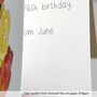 Personalised Blue Balloons Age Birthday Card, thumbnail 6 of 7