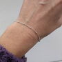 Sterling Silver Satellite Chain Bracelet, thumbnail 4 of 7