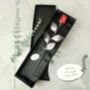 Personalised Silver Plated Red Rose, thumbnail 1 of 5