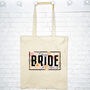 Bride Pampas Grass Wedding Tote Bag, thumbnail 1 of 1