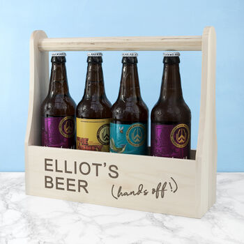 Personalised Hands Off Bottle Caddy, 3 of 5