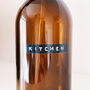 Amber Trigger Spray Bottle With Stamped Label, thumbnail 8 of 9