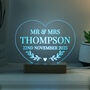 Personalised Wedding Heart LED Light Gift, thumbnail 7 of 10