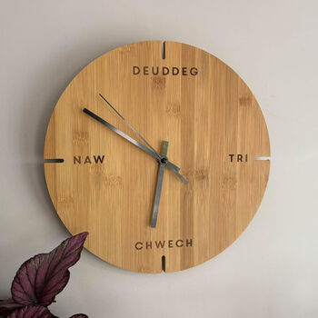 Contemporary Welsh Wall Clock, 2 of 3