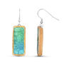 Emerald Turquoise Lagoon Drop Earrings, thumbnail 4 of 4