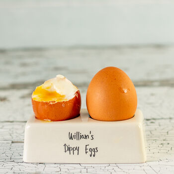 Personalised Double Ceramic Egg Cup, 4 of 9