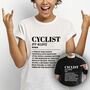 Cyclist Funny Dictionary Meaning Definition Unisex T Shirt, thumbnail 1 of 3