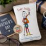 Personalised Super Dad Hand Embroidered Glasses Case – Custom Father’s Day Gift, thumbnail 1 of 6