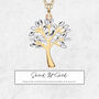 Personalised 9ct Gold Tree Of Life Necklace, thumbnail 1 of 6