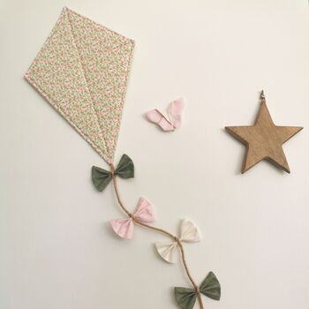 Liberty Style Fabric Kite, Baby Room Decoration, Nursery Gift, 4 of 11