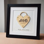 Personalised Love Padlock Print For Couple, thumbnail 1 of 3