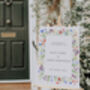 Personalised Wildflower Wedding Welcome Sign, thumbnail 1 of 2