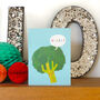 Mini Broccoli Greetings Card, thumbnail 3 of 4