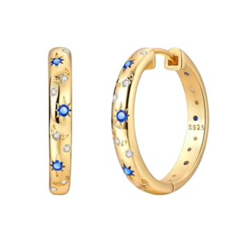 Blue Moon And Star Hoops, 4 of 4