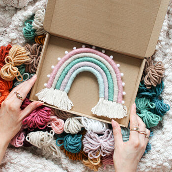 Make Your Own Misty Macrame Rainbow Craft Kit, 5 of 11