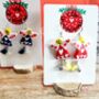 Festive Painted Angel Earrings With Stand, thumbnail 2 of 11