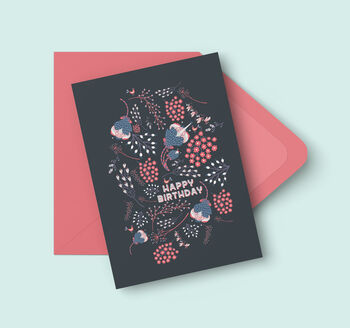 Happy Birthday Floral Card, 3 of 3