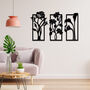 Elegant Laser Cut Floral Panels Trio Of Wooden Decor, thumbnail 8 of 10