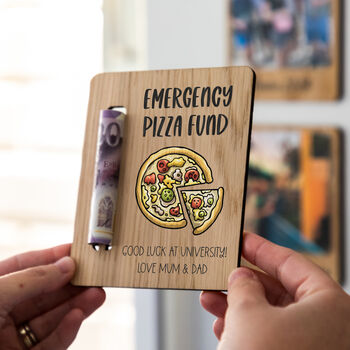 Personalised Emergency Pizza Fund Money Holder Magnet, 4 of 5