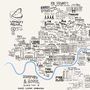 Hand Drawn Music Maps Of UK Cities, thumbnail 7 of 8
