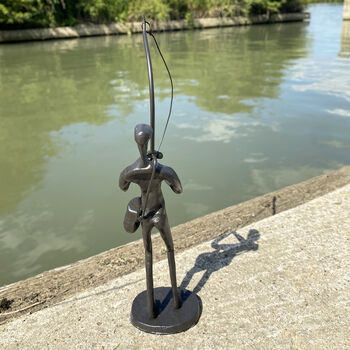 Fisherman Metal Sculpture, 3 of 4