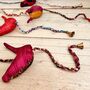 Decorative String Silk Fabric Birds With Bell, thumbnail 5 of 6
