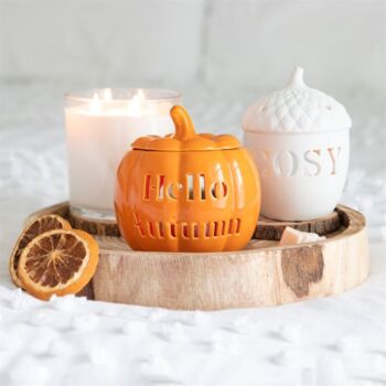 Hello Autumn Pumpkin Oil Burner – Autumn Decor, 3 of 3